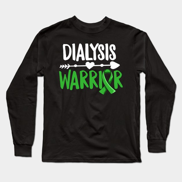 Dialysis Warrior Design for a Organ Recipient Long Sleeve T-Shirt by ErdnussbutterToast